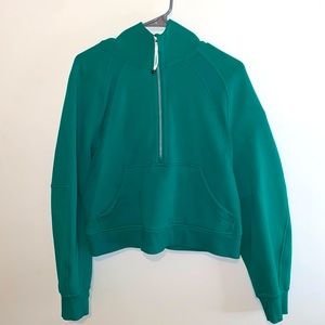 Lululemon Scuba Oversized Half-Zip Hoodie (GREEN JASPER)